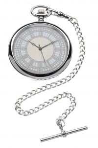 House of Commons dial chrome bespoke pocket watch