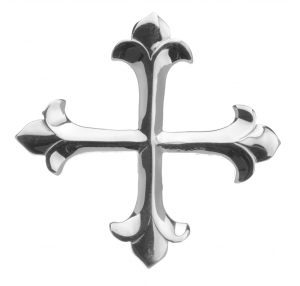 A sterling silver cross patonce charm