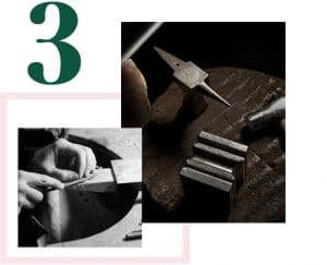 Step 3 of How We Work, showing the manufacturing stage