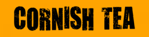 The black and orange Cornish Tea logo