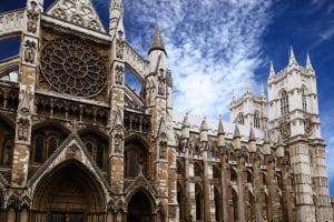 Detail of the north elevation of Westminster Abbey